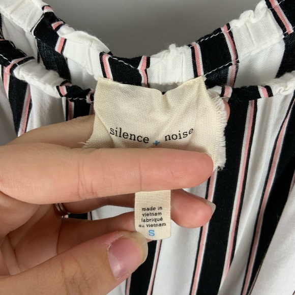 Silence + Noise Stripped Romper - Picture 2 of 5